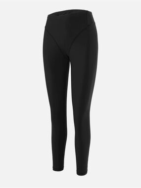 Black High-Waist Women's Running Leggings